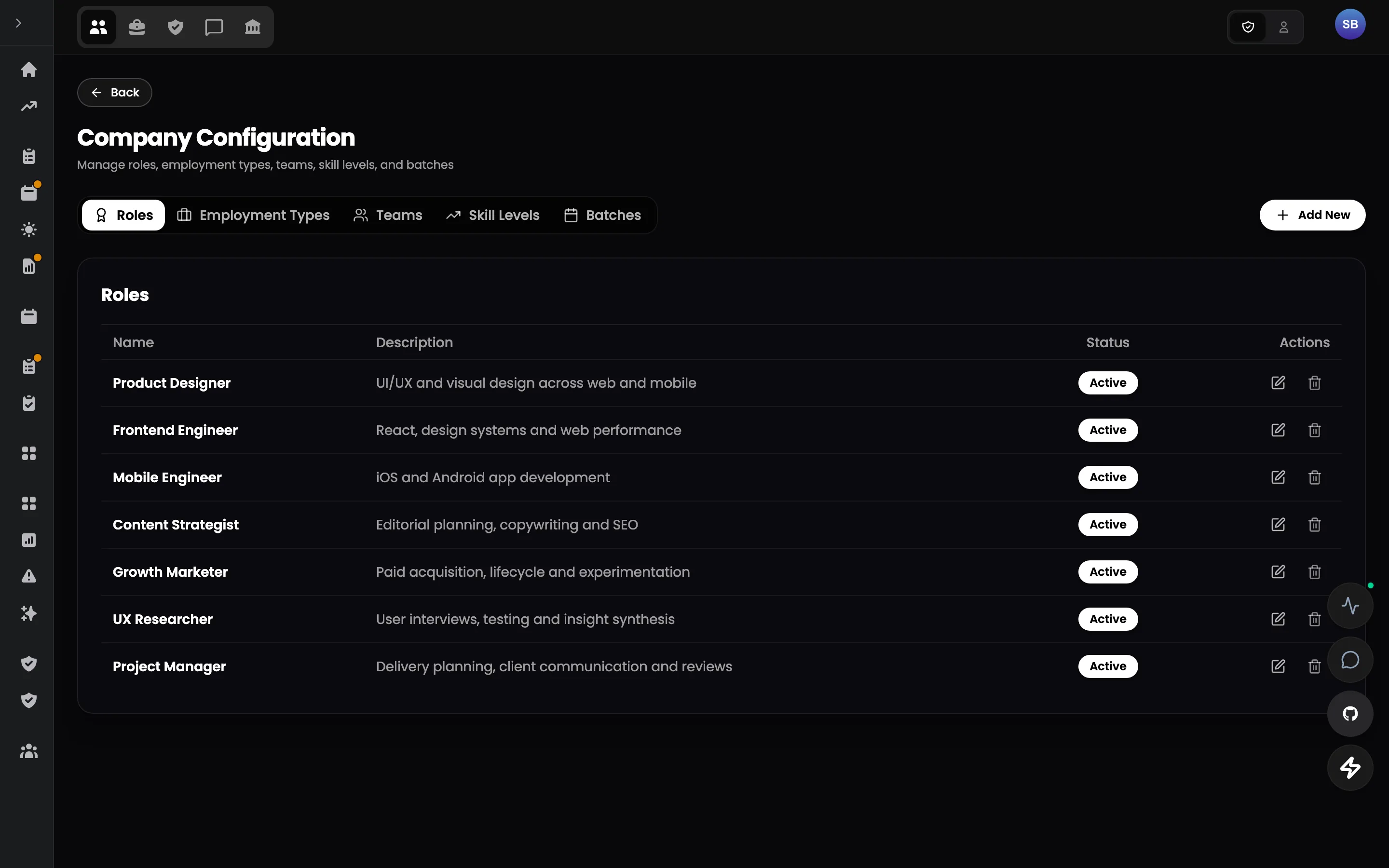 Talent Portal — Workspace settings